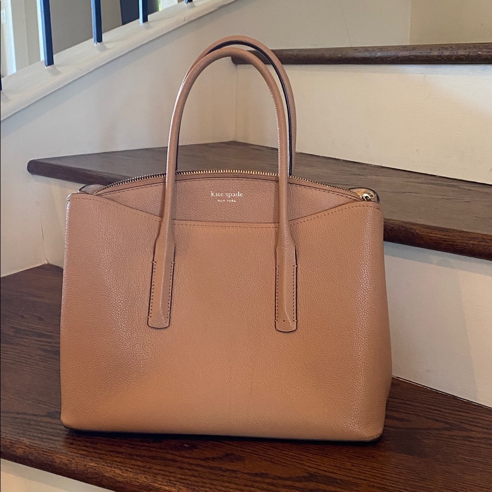 Kate Spade Beige Leather Tote